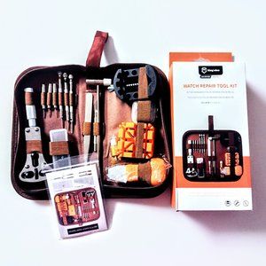 Watch Repair Kit by King'sdun Professional 168 Piece Tool Set w/Zipper Case NEW!